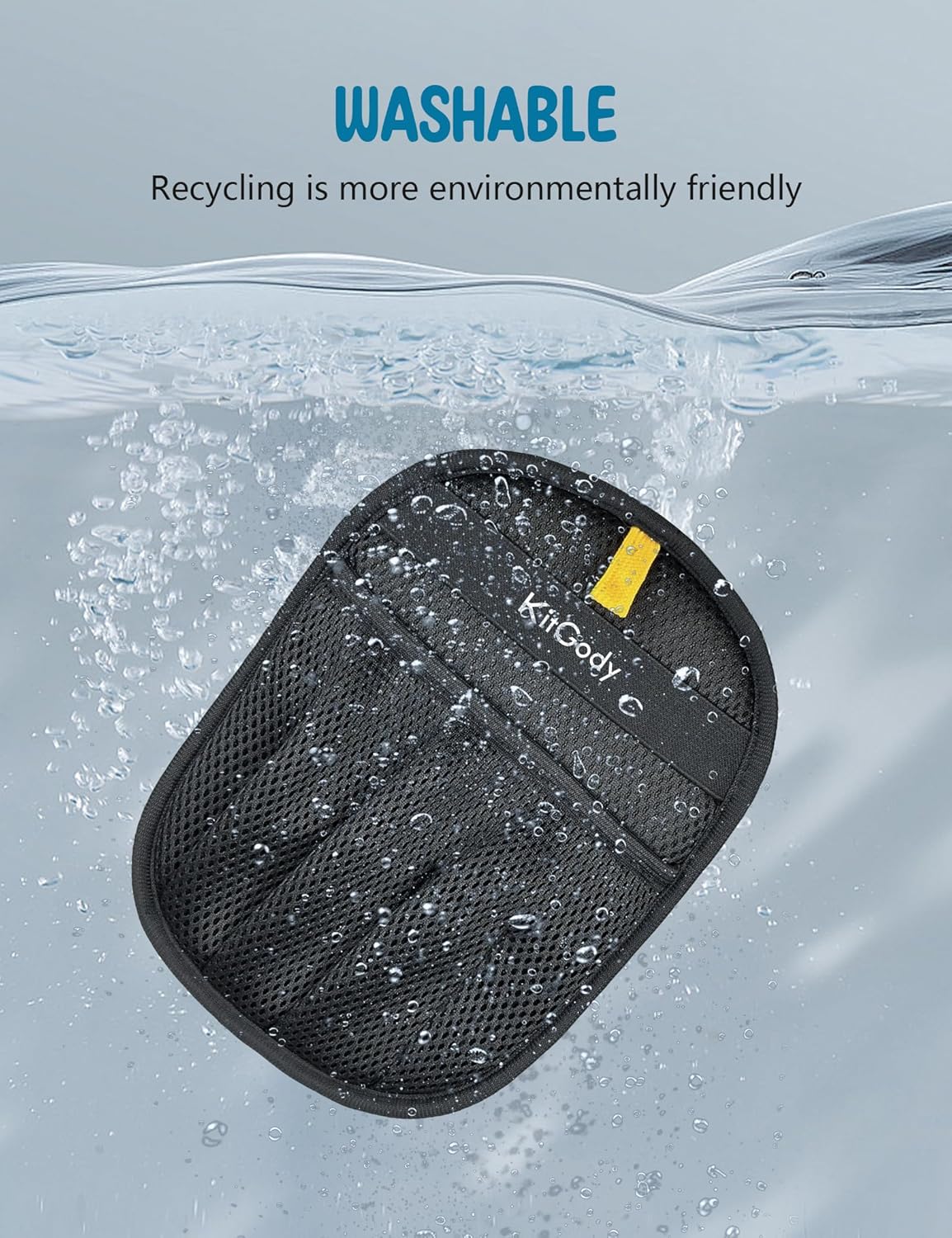 Upgraded Five-Finger Pet Hair Remover, Electrostatic Pet Hair Removal Glove for Cats & Dogs, Reusable Blue Grooming Glove for Furniture, Sofa, Carpet, Car Seat & Clothing(Black)